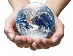 Earth in hands